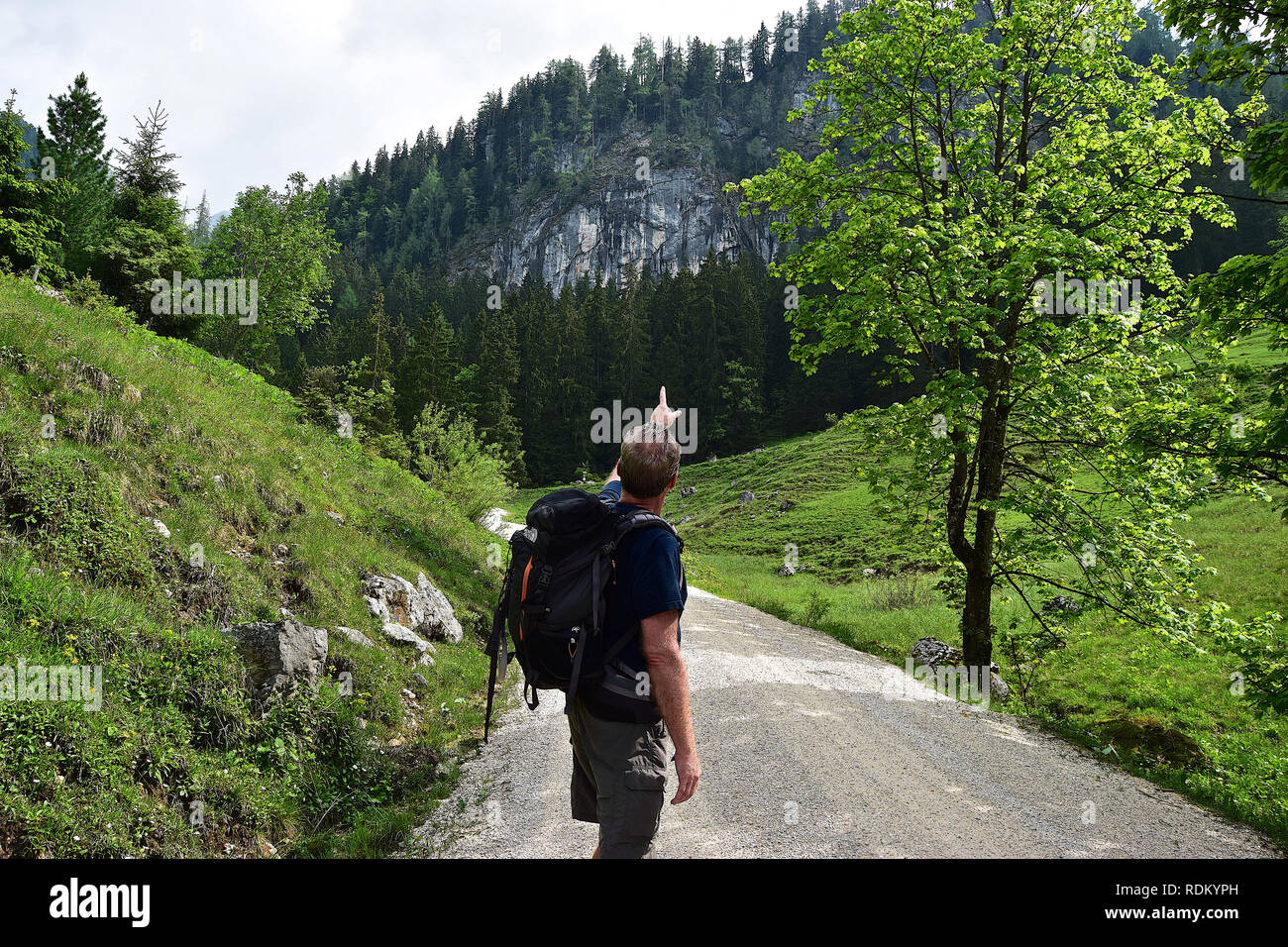 Jenner mid point, Bavarian Alps, Bavaria, Germany, 010617 Stock Photo