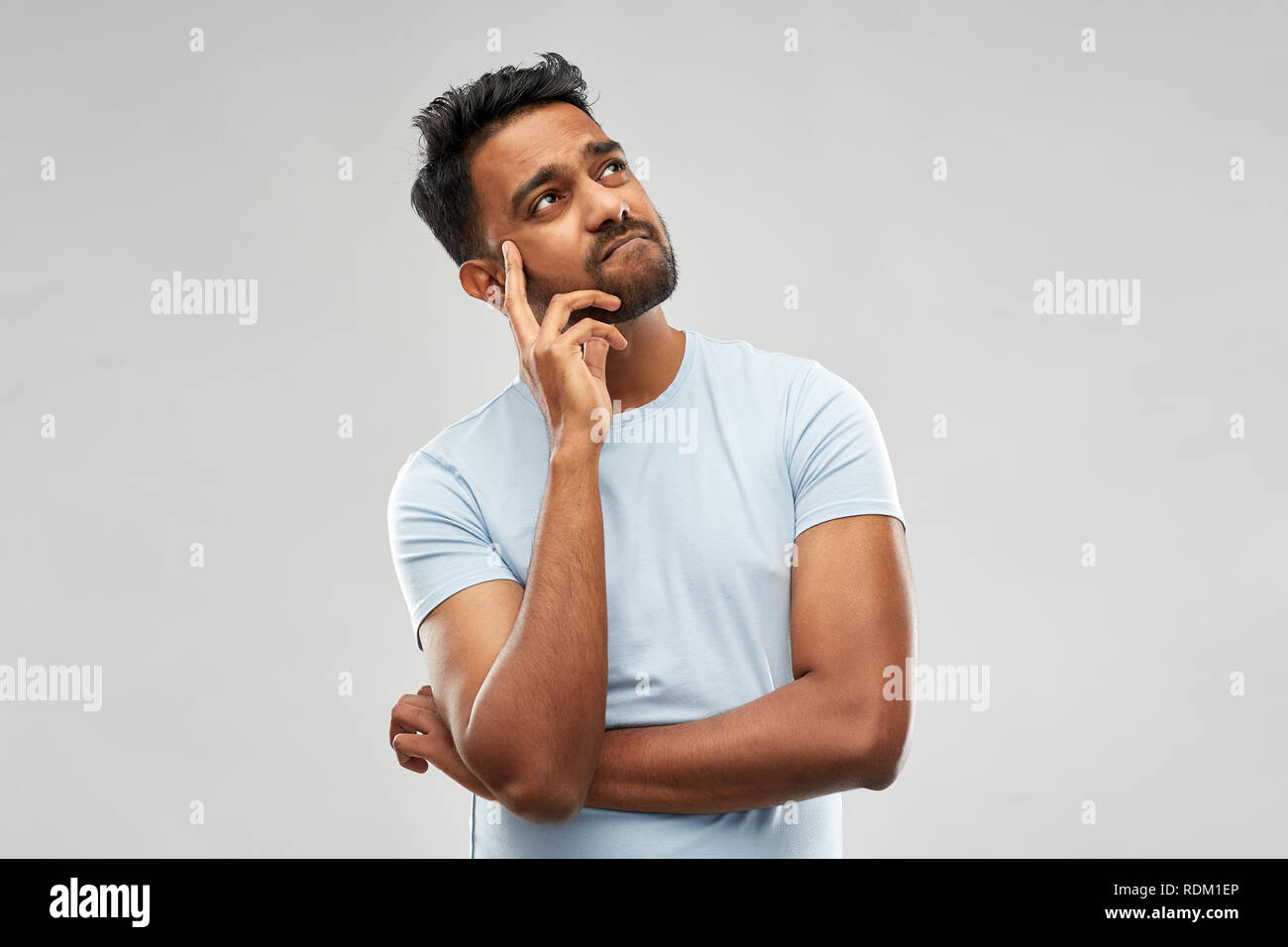 Indian man thinking hi-res stock photography and images - Alamy