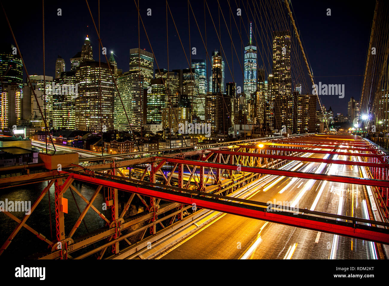 Puente de Brooklyng, Nueva York Stock Photo