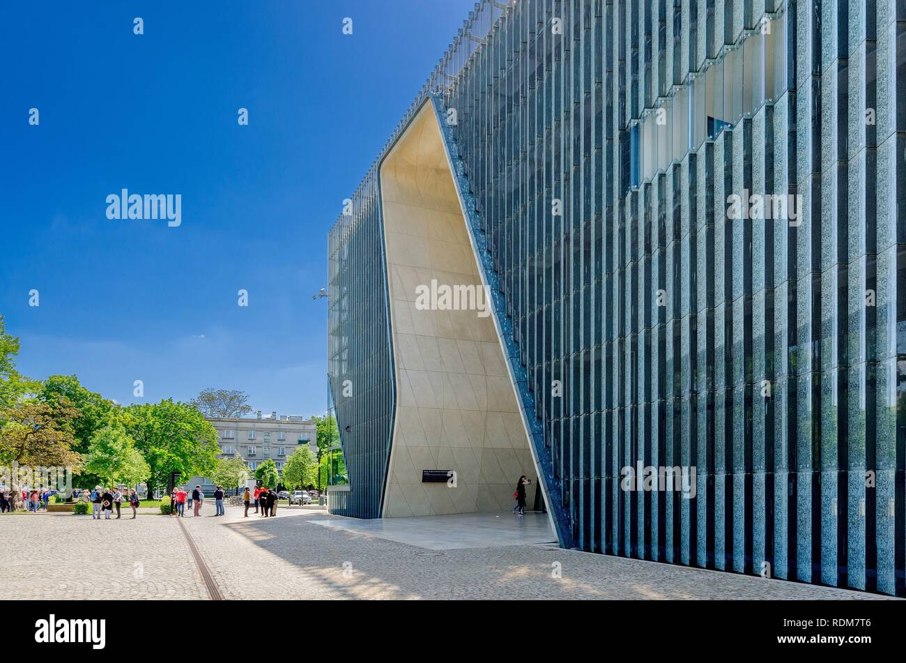 WARSAW, MASOVIA PROVINCE / POLAND - MAY 5, 2018: Museum of the History of Polish Jews 'Polin'. Designed by Rainer Mahlam�Ä��Â�¤ki. Stock Photo