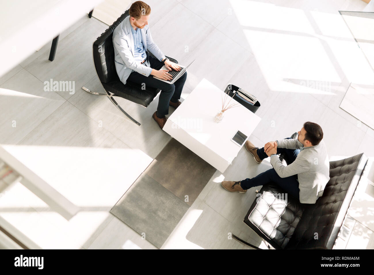 Group of business people working as team in office Stock Photo