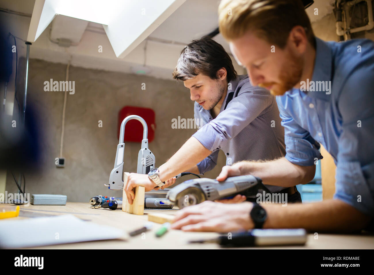 Two designers working on a project Stock Photo