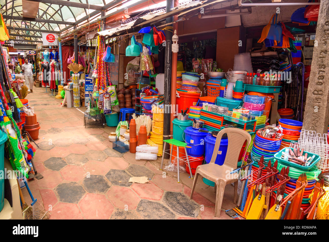 Conemara market, Trivandrum, Kerala, India Stock Photo