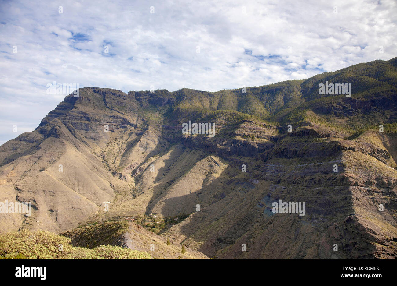 Gran Canaria, January, views from hiking path La Ruta Del Cartero