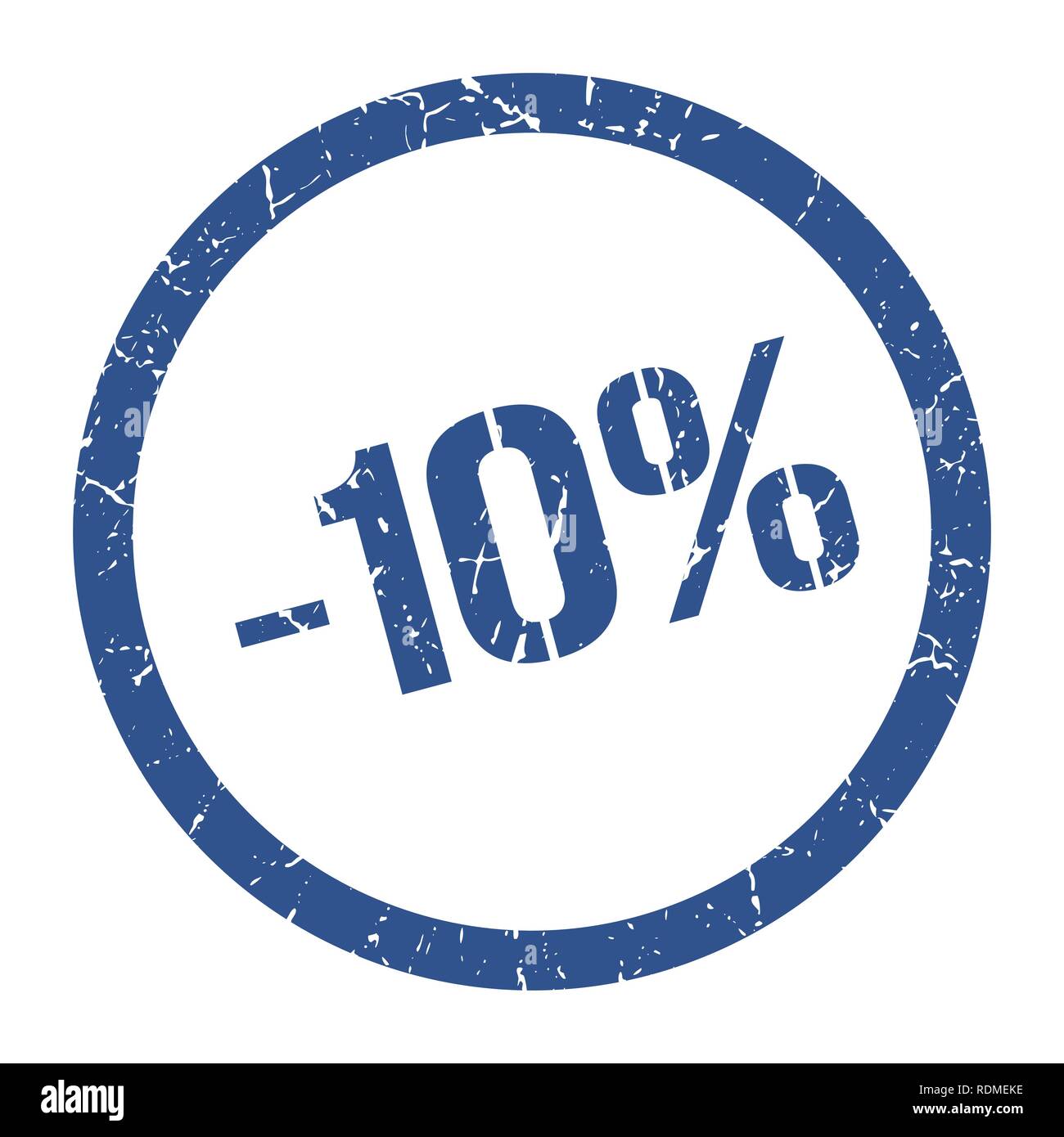 -10% blue round stamp Stock Vector Image & Art - Alamy