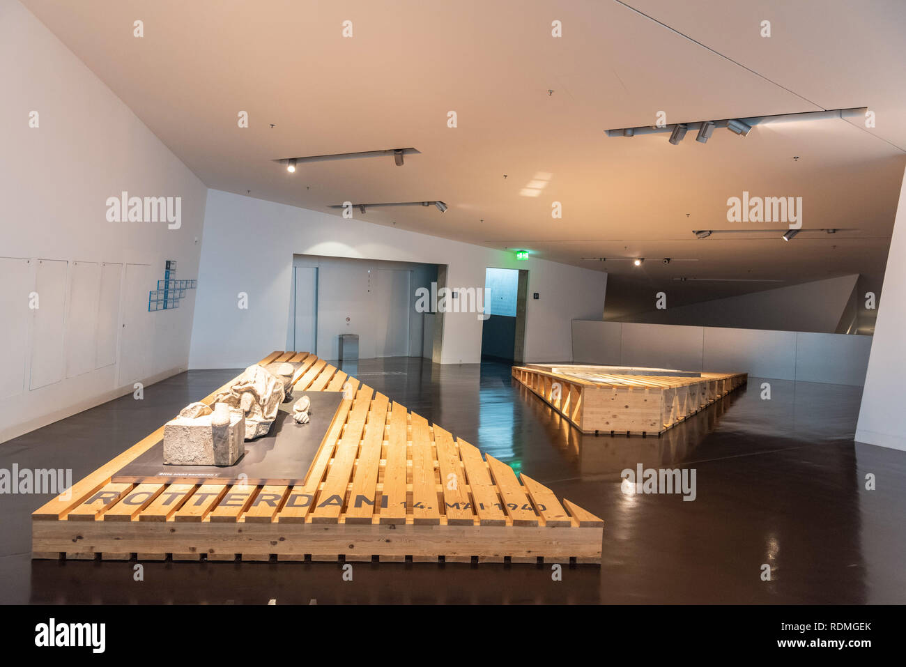 Dresden, Germany - November 13, 2018. Interior view of the Military History Museum in Dresden. Stock Photo