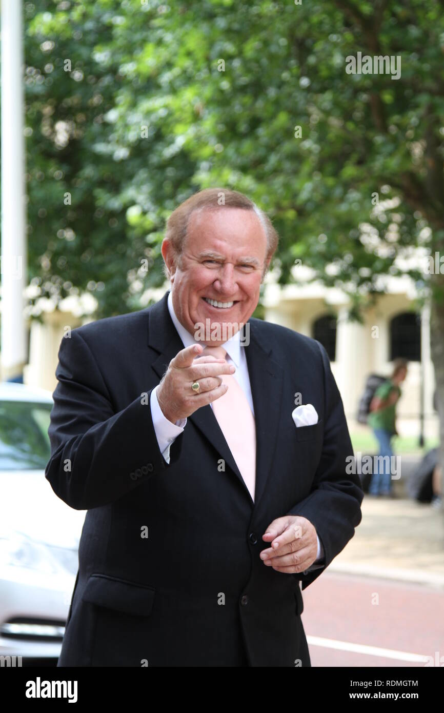 ANDREW NEIL. BRITISH JOURNALISTS. BROARDCASTERS. THIS WEEK POLITICS SHOW. Stock Photo
