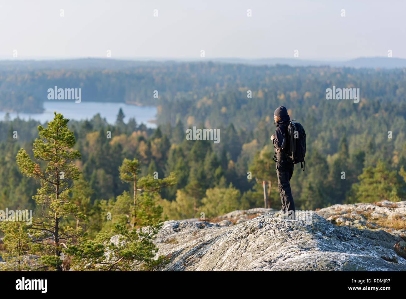 Standing on top of mountain hi-res stock photography and images - Alamy