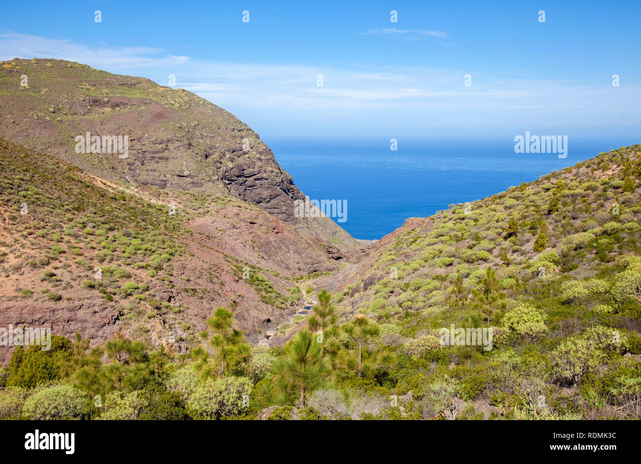Gran Canaria, January, views from hiking path La Ruta Del Cartero