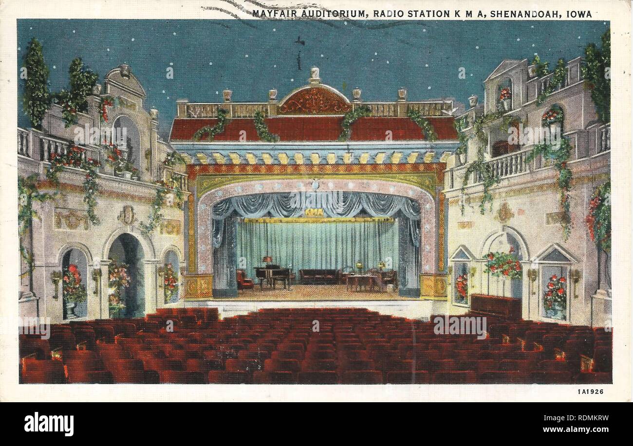 Shenandoah, Iowa, KMA, Mayfair Auditorium Stock Photo Alamy
