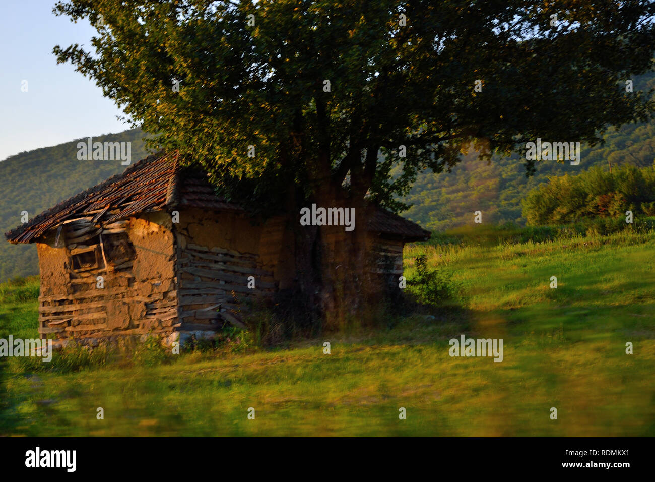 Old cottage on mountain Beljanica,Europe, Serbia Stock Photo