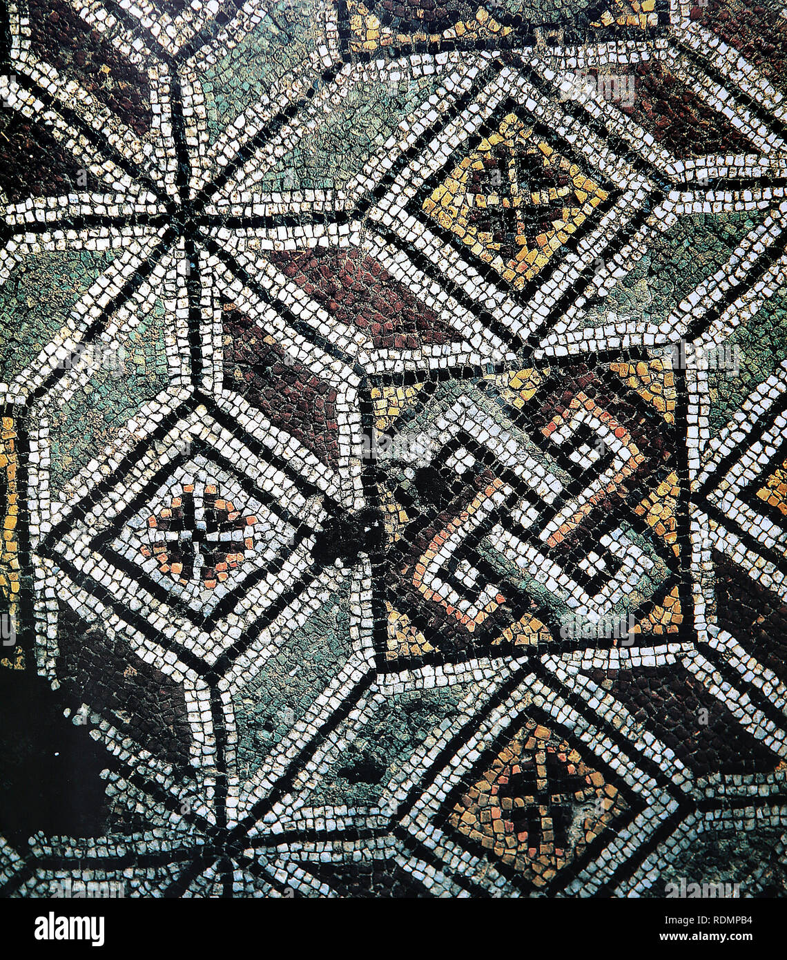 ISTANBUL, TURKEY, NOVEMBER 02, 2015 : Byzantine mosaic in basilica of Hagia Sophia, Istanbul, Turkey, by anymous artist, november 02, 2015,  in  Istan Stock Photo