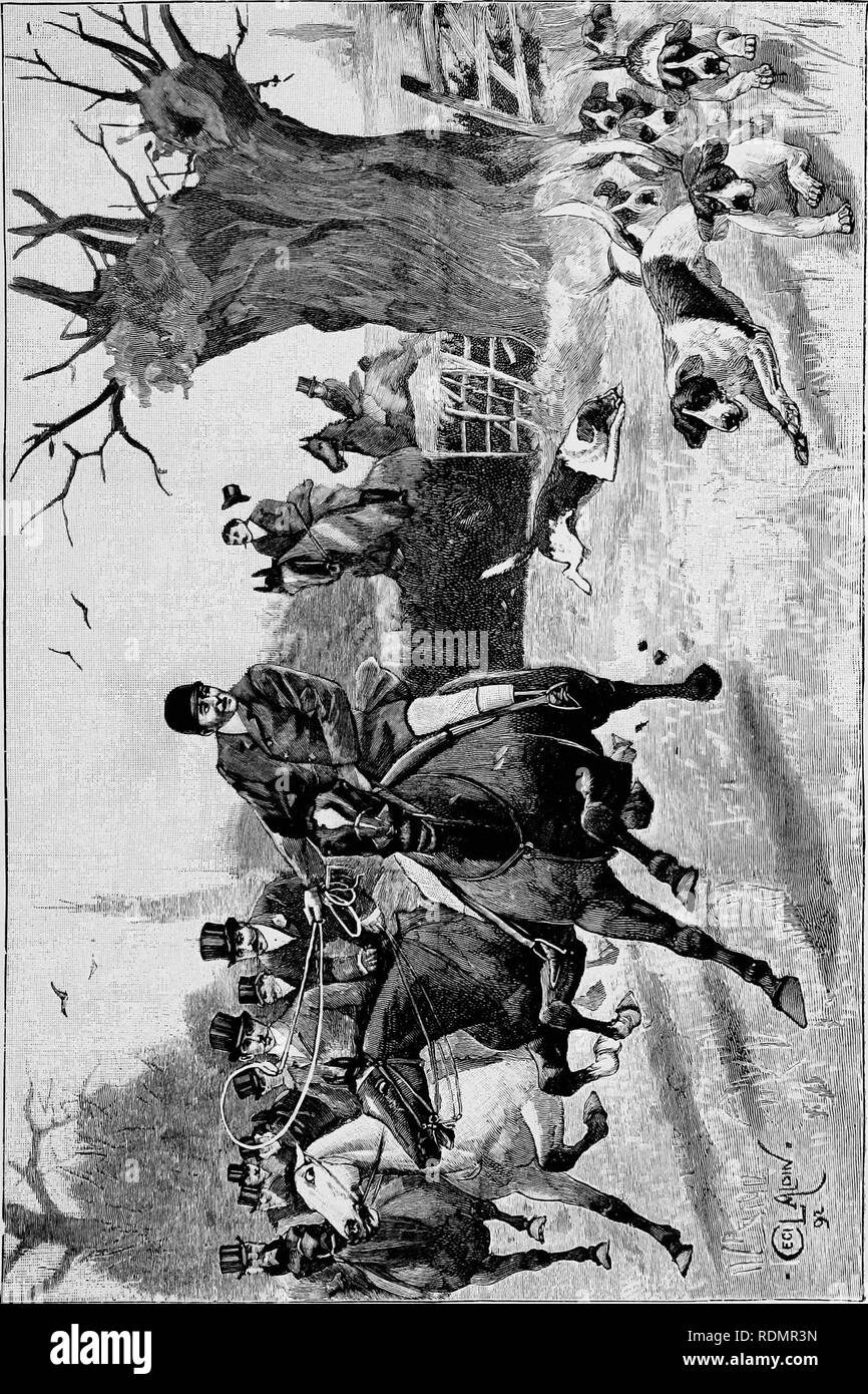 . A year of sport and natural history, shooting, hunting, coursing, falconry and fishing. Hunting; Fishing; Falconry; Birds. . Please note that these images are extracted from scanned page images that may have been digitally enhanced for readability - coloration and appearance of these illustrations may not perfectly resemble the original work.. Crawfurd, Oswald, 1834-1909. London, Chapman and Hall Stock Photo