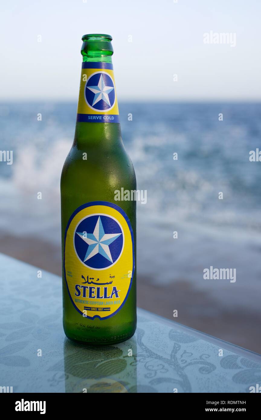 Cool refreshing Egyptian Stella beer Stock Photo