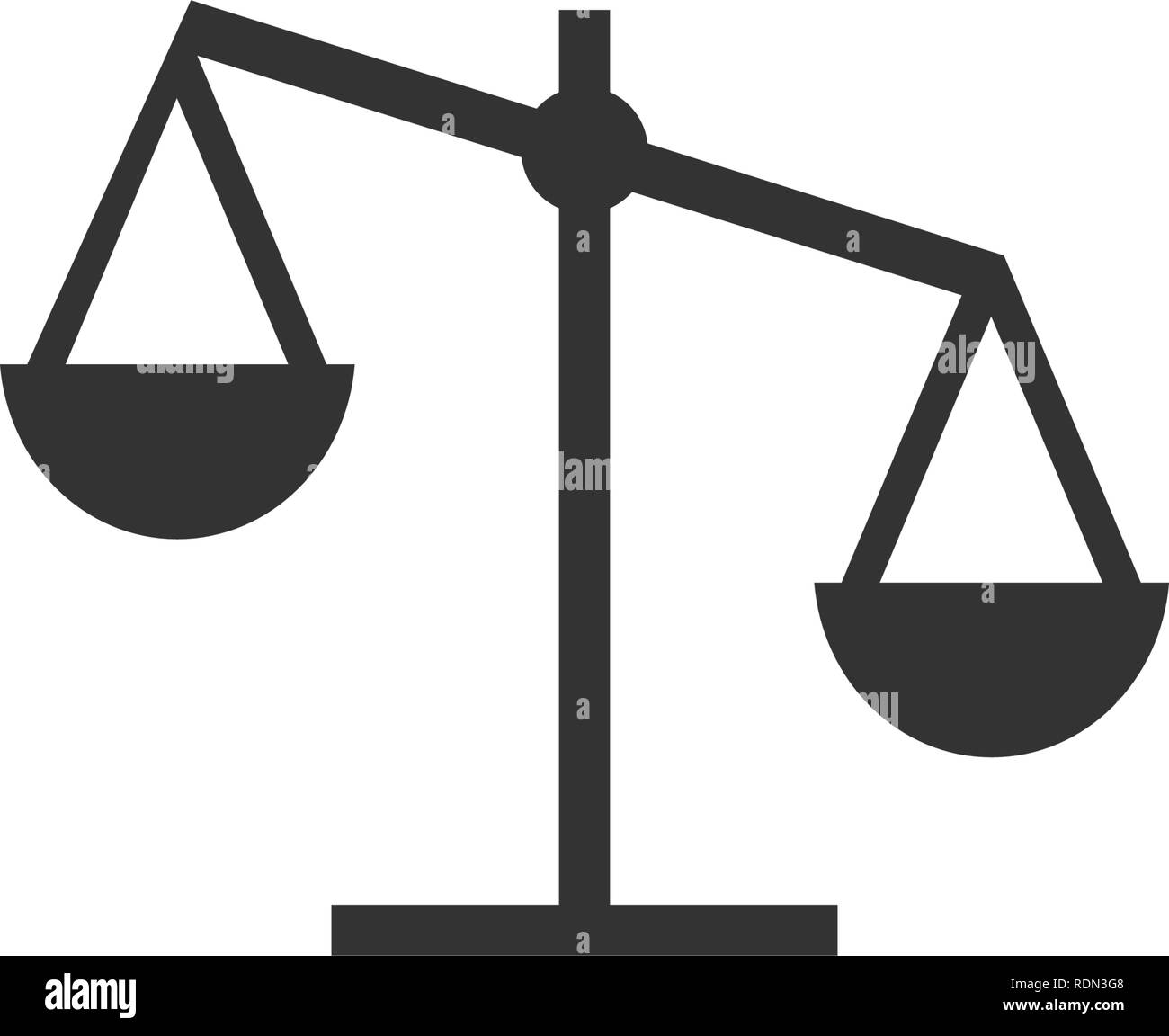 Scale icon graphic design template vector isolated Stock Vector Image