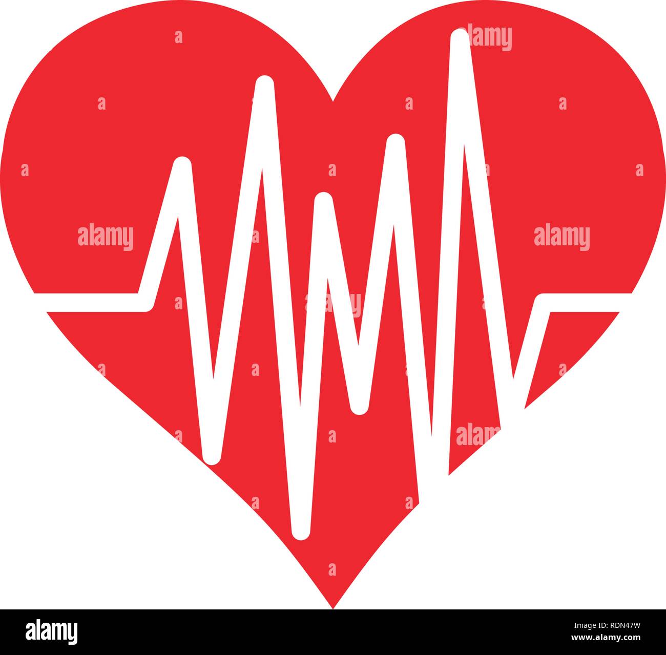 Heart pulse icon graphic design template vector isolated Stock Vector ...