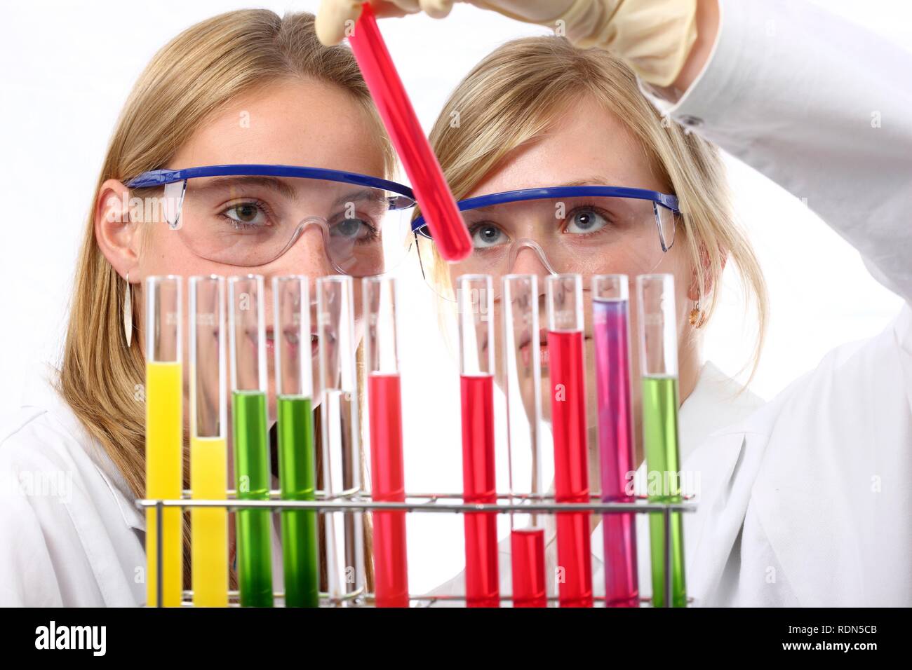 Chemistry laboratory, laboratory technicians at work Stock Photo Alamy