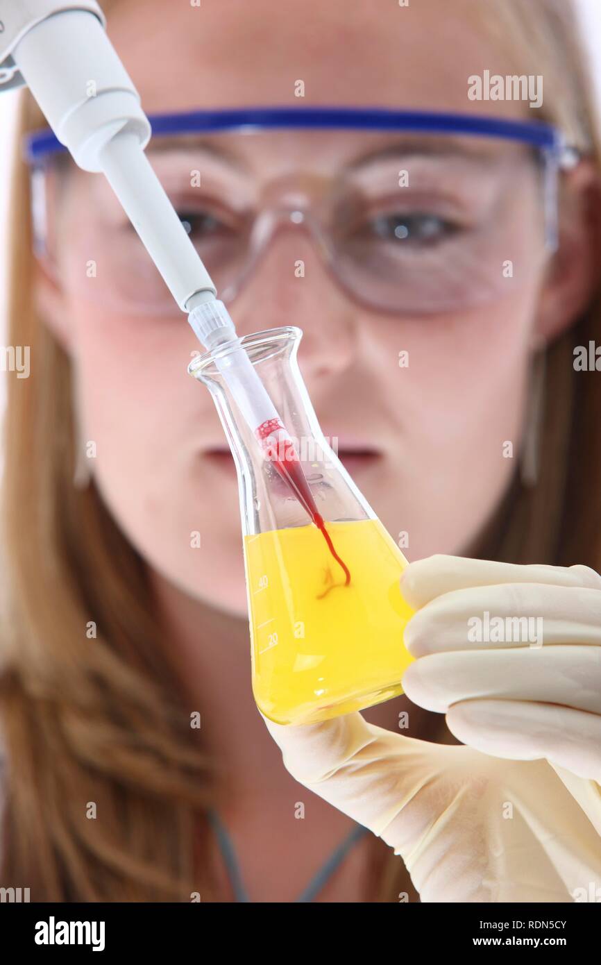Chemistry laboratory, lab technician at work Stock Photo Alamy