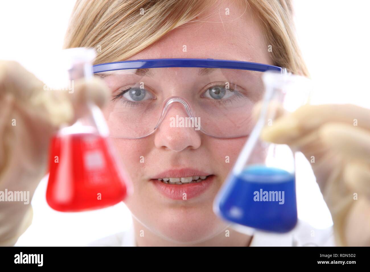Chemistry laboratory, lab technician at work Stock Photo Alamy