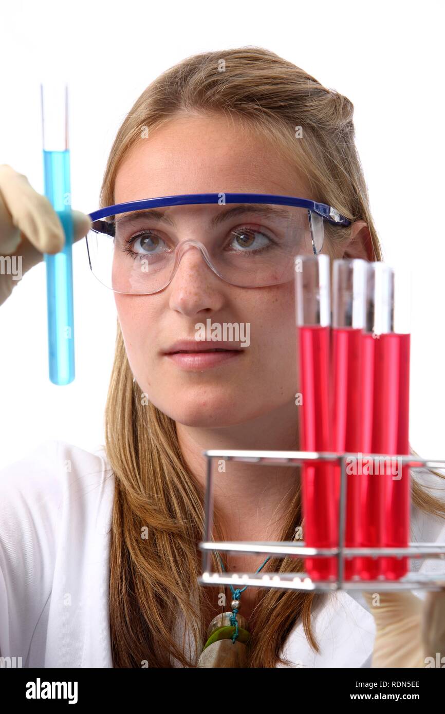 Chemistry laboratory, lab technician at work Stock Photo Alamy
