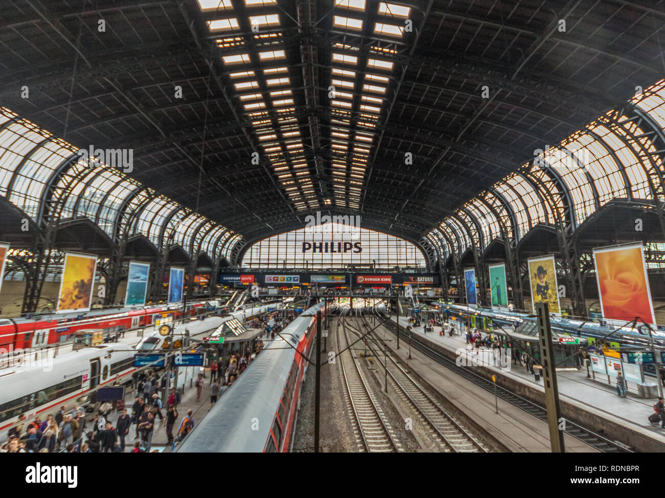 Hamburg, Germany - busiest train station in Germany and second busiest