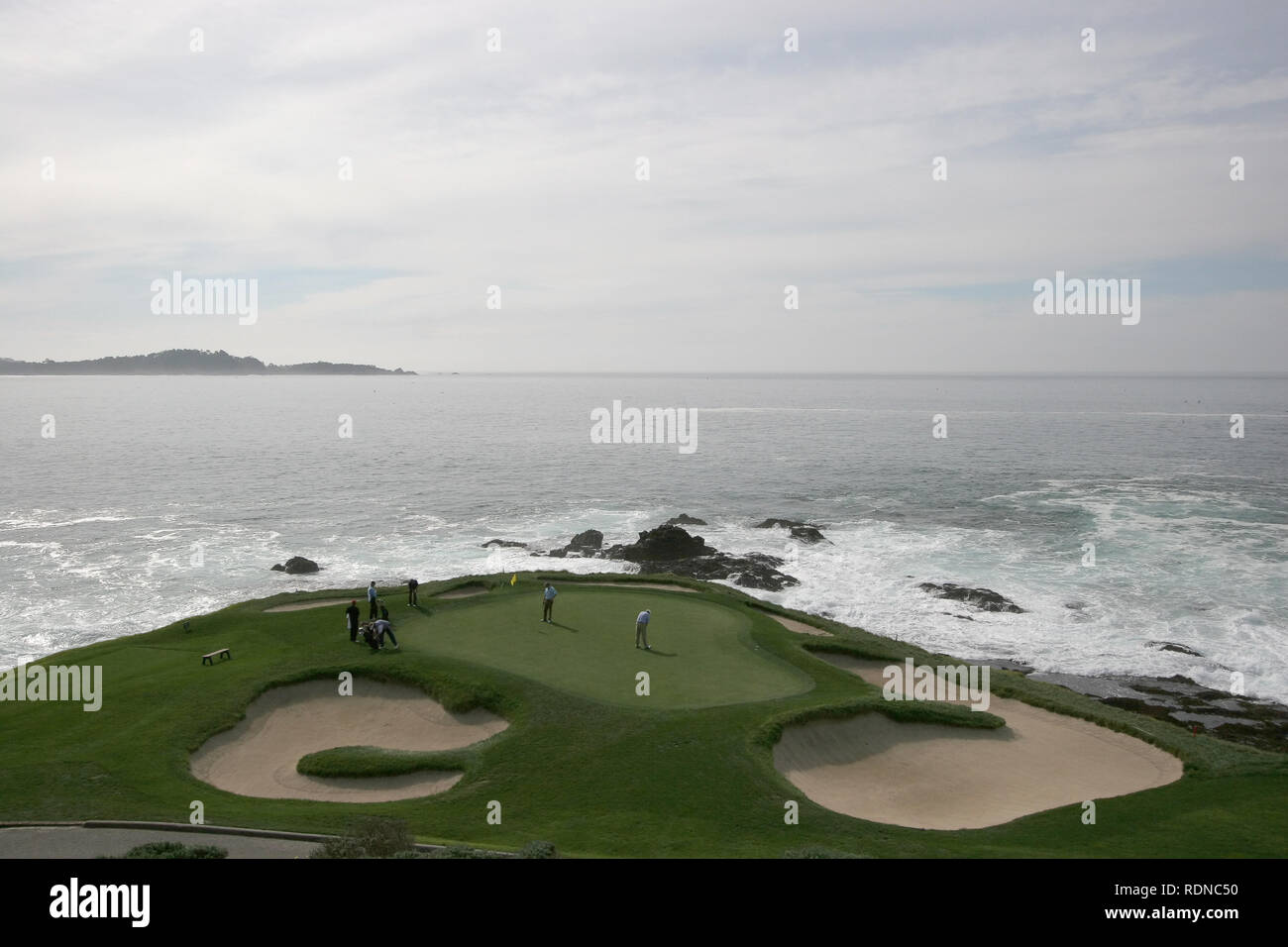pebble beach golf course california Stock Photo Alamy