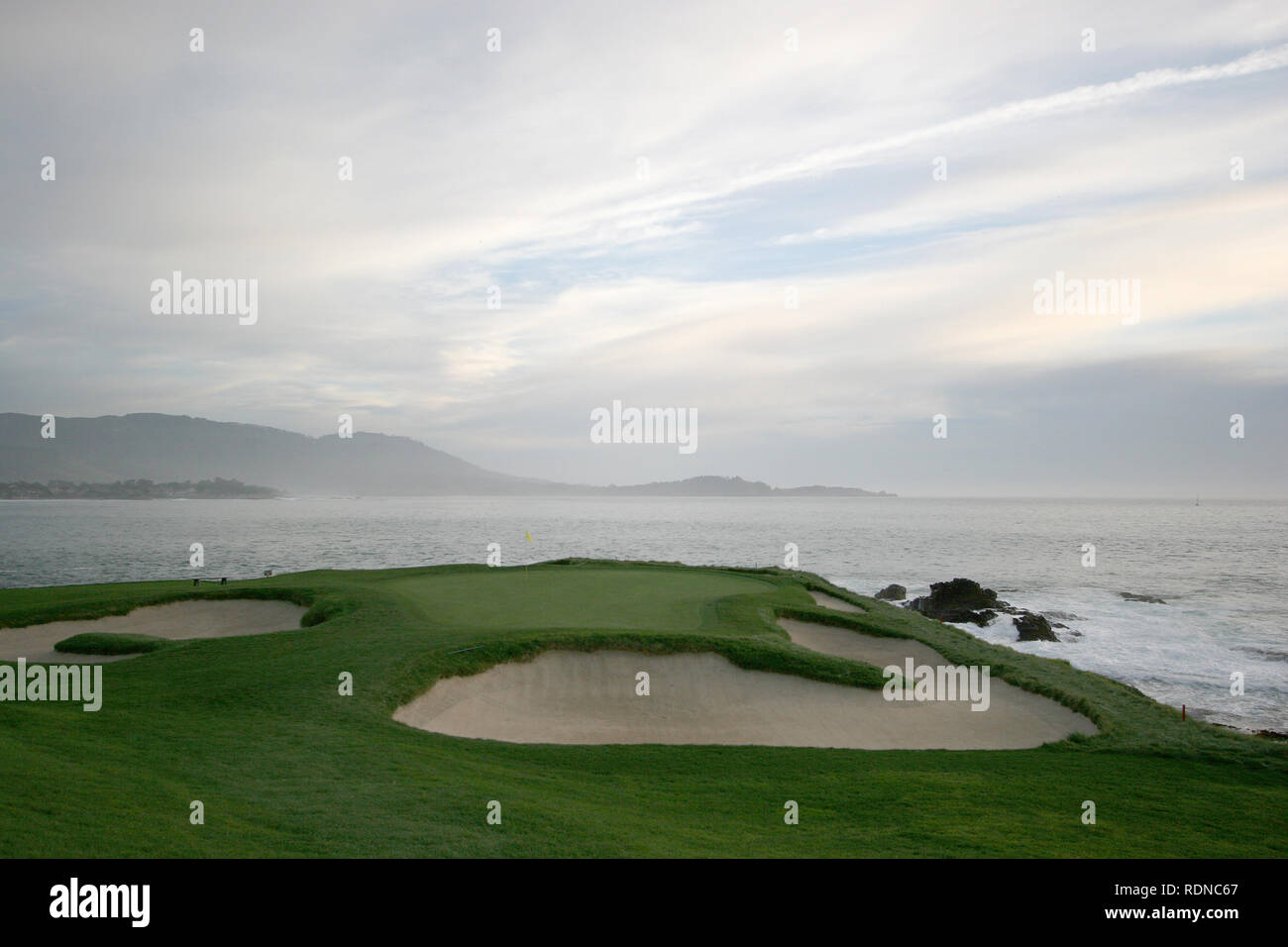 pebble beach golf course california Stock Photo Alamy