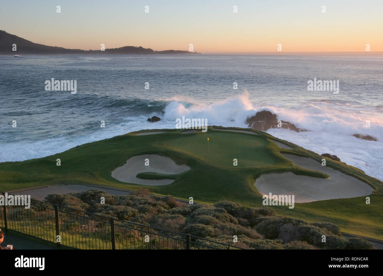 pebble beach golf course california Stock Photo Alamy