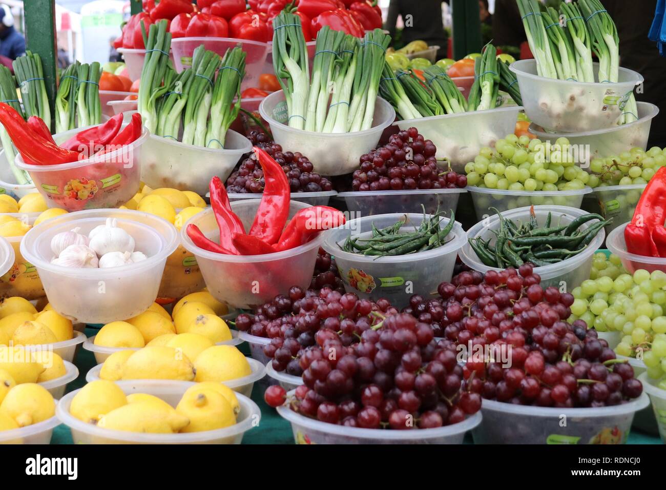 Fruit and Veg Market Stock Photo