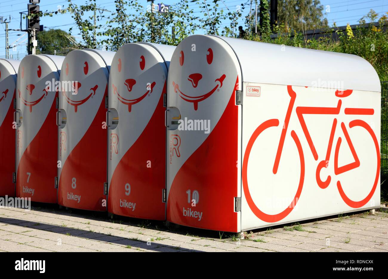 Bikey, bicycle lockers for hire for safe parking of bicycles, Bottrop