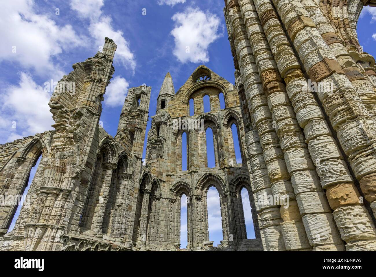 Ruin of the Abbey of Whitby, England, United Kingdom Stock Photo