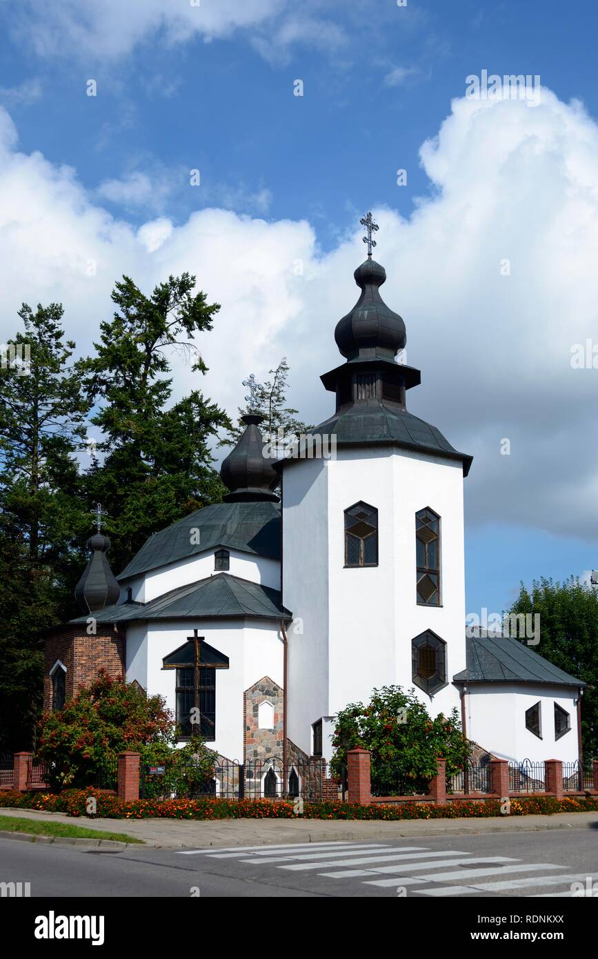 Church, Gizycko, Warmia-Masuria, Poland Stock Photo