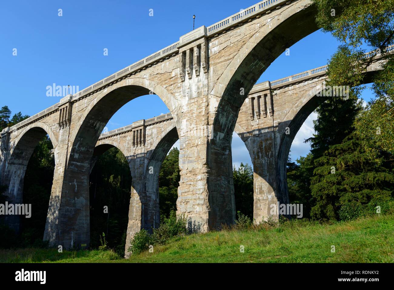 Viaduct near Stanczyki, Warmia-Masuria, Poland Stock Photo
