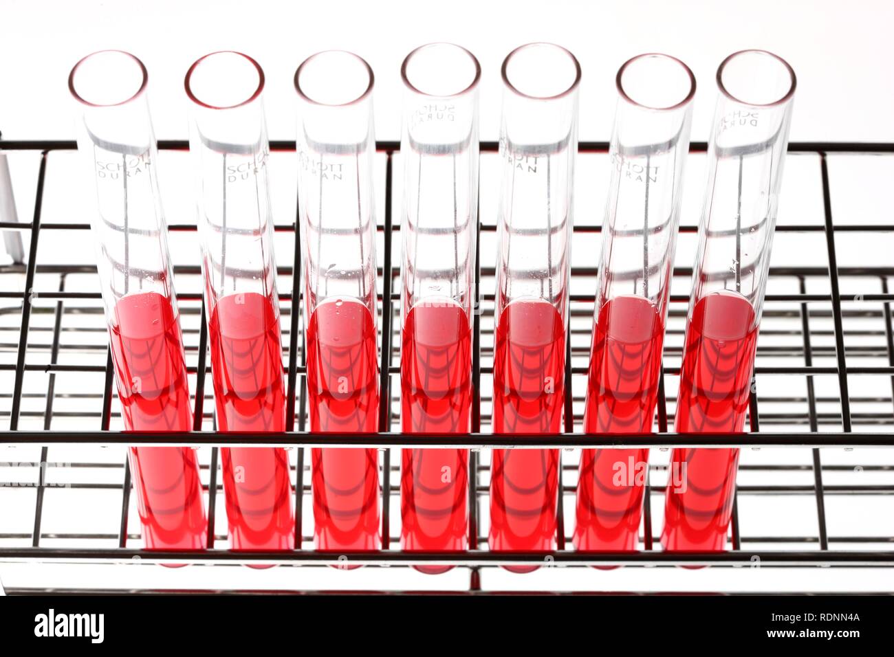 Chemicals in test tubes Stock Photo Alamy