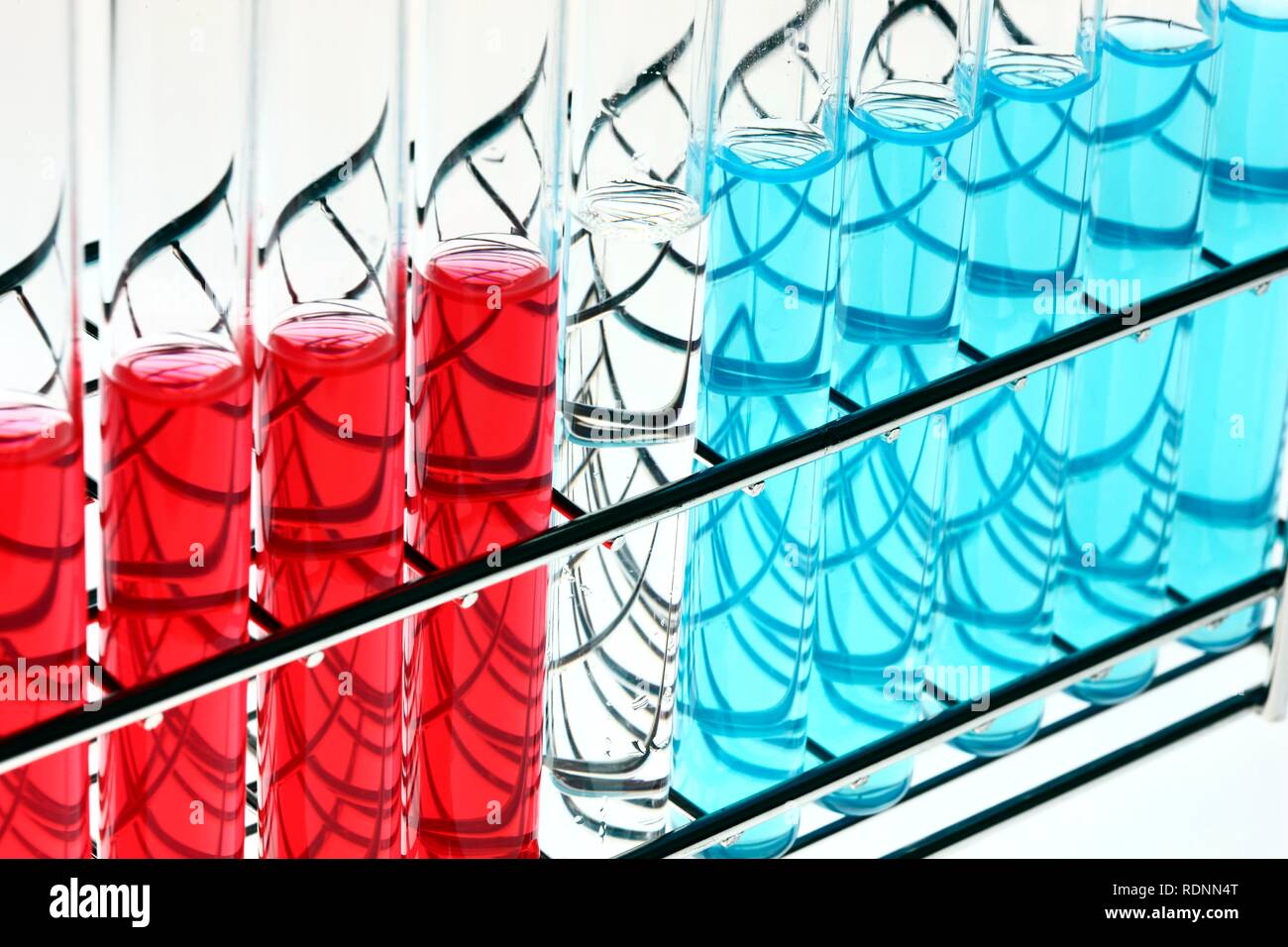 Chemicals in test tubes Stock Photo Alamy