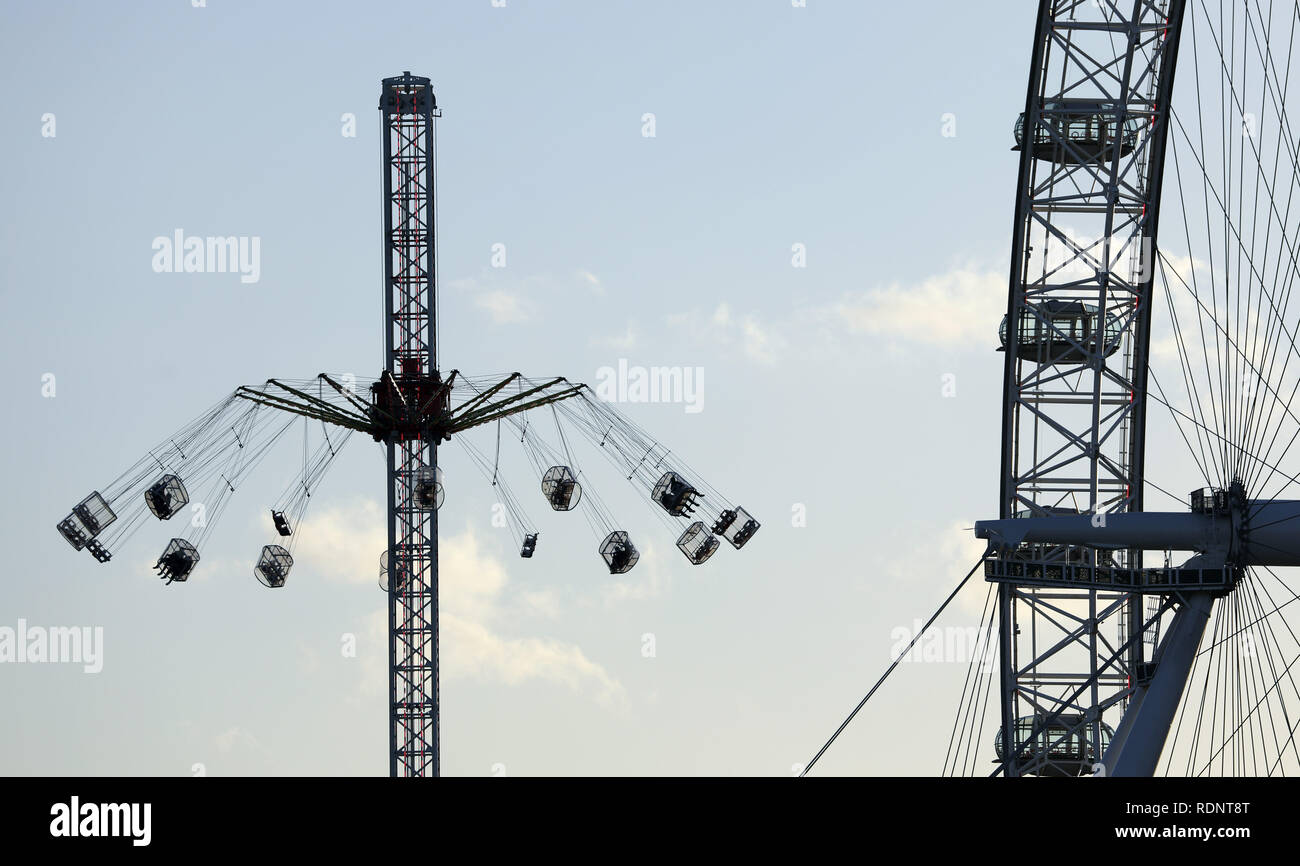 Flying swings London Stock Photo Alamy