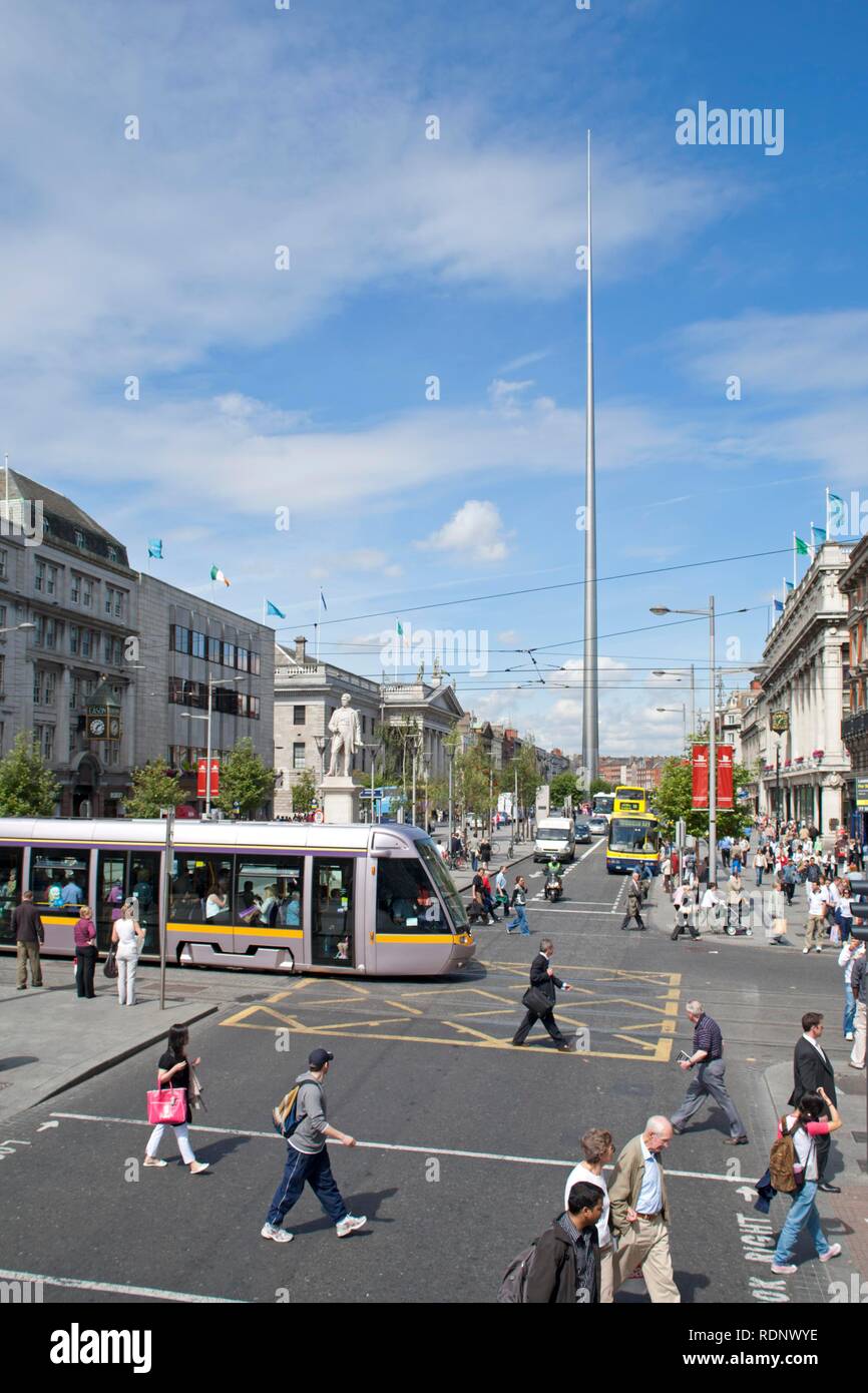 O'Connell Street, Dublin, Republic of Ireland, Europe Stock Photo