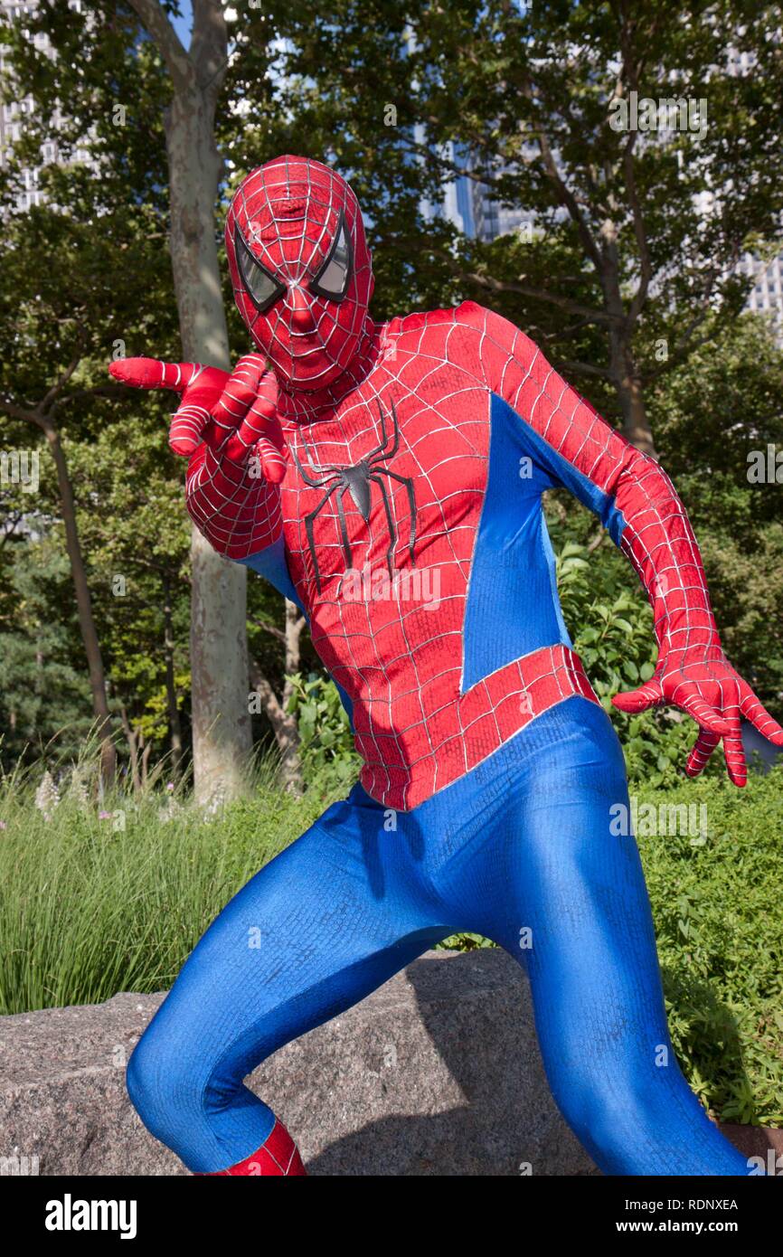 Spiderman, Battery Park, New York, USA Stock Photo