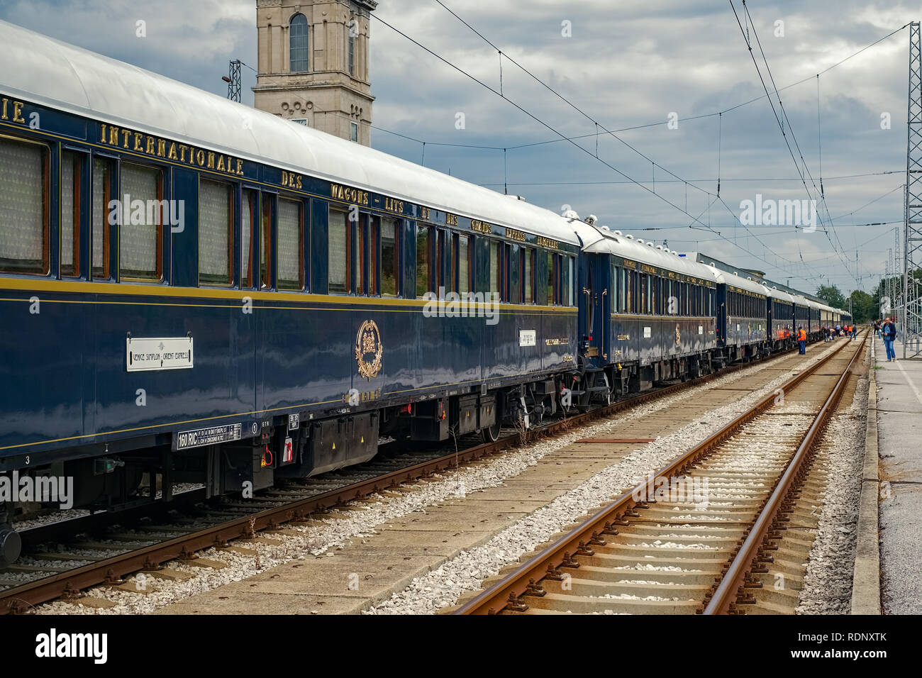 Download this stock image: The Venice Simplon Orient-Express
