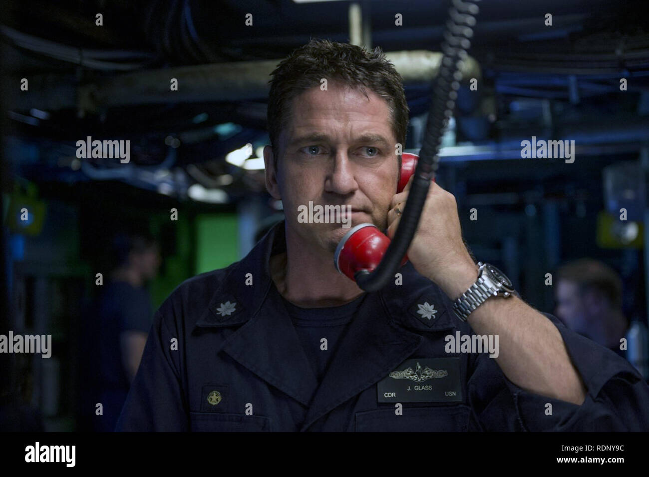 Hunter Killer is a 2018 American action thriller film directed by Donovan Marsh, written by Arne Schmidt and Jamie Moss, and based on the 2012 novel Firing Point by Don Keith and George Wallace. The film stars Gerard Butler, Gary Oldman, Michael Nyqvist.    This photograph is for editorial use only and is the copyright of the film company and/or the photographer assigned by the film or production company and can only be reproduced by publications in conjunction with the promotion of the above Film. A Mandatory Credit to the film company is required. The Photographer should also be credited whe Stock Photo