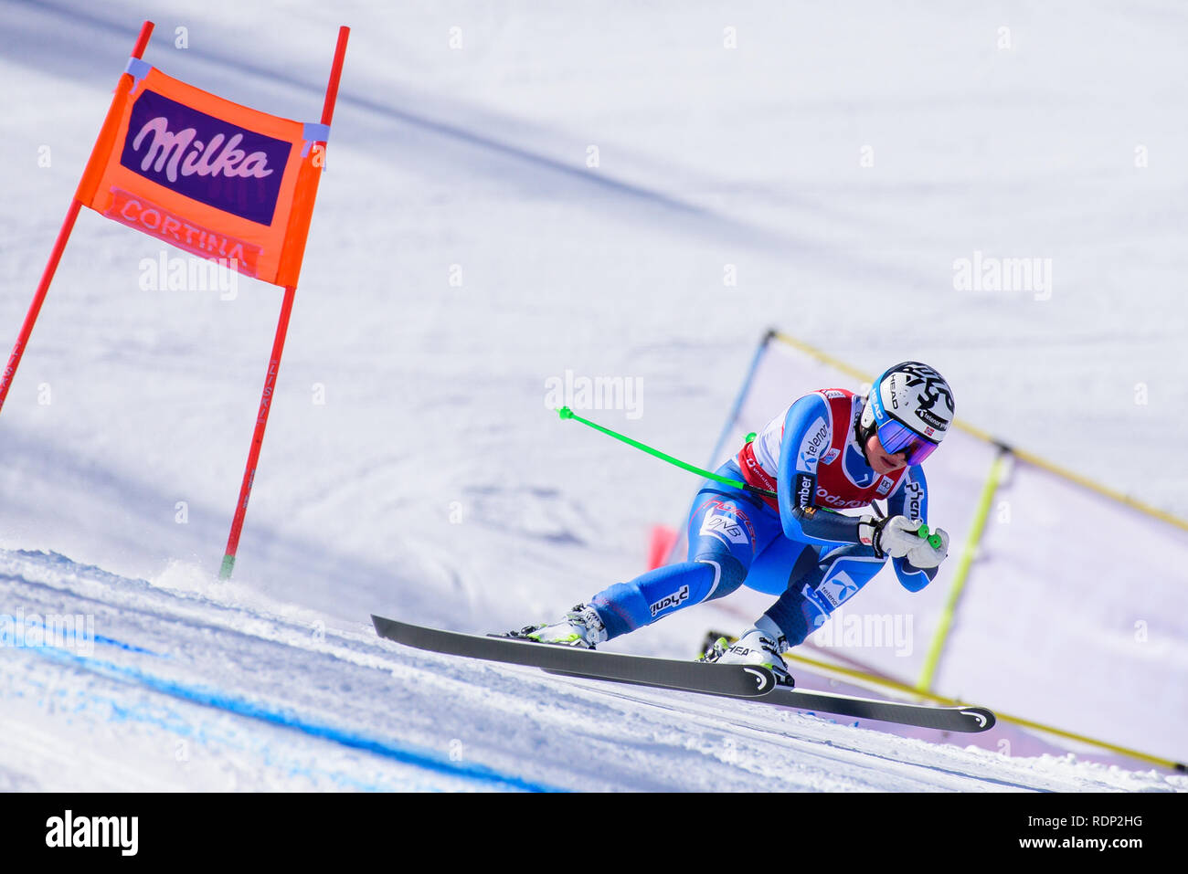 Cortina D Ampezzo Italy 18th Jan 2019 Kajsa Vickhoff Lie Of Norway In Action During The