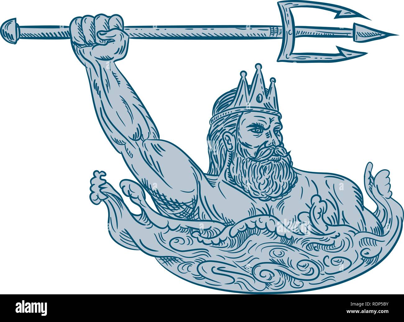 Poseidon Cartoon Drawing Easy - Poseidon cartoon illustrations &vectors...