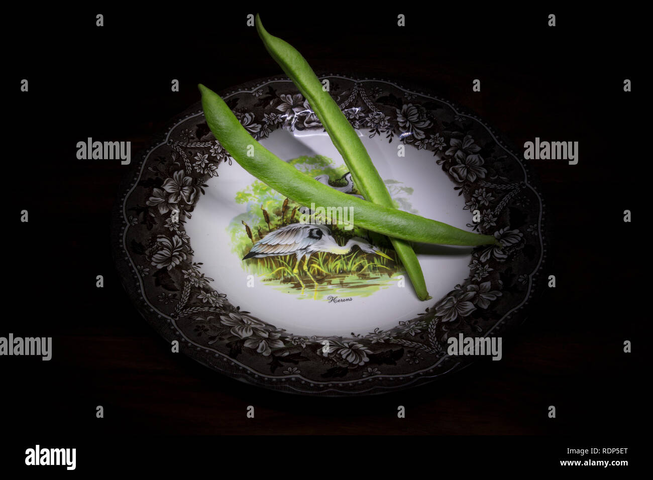 Green beans dark background hi-res stock photography and images - Alamy