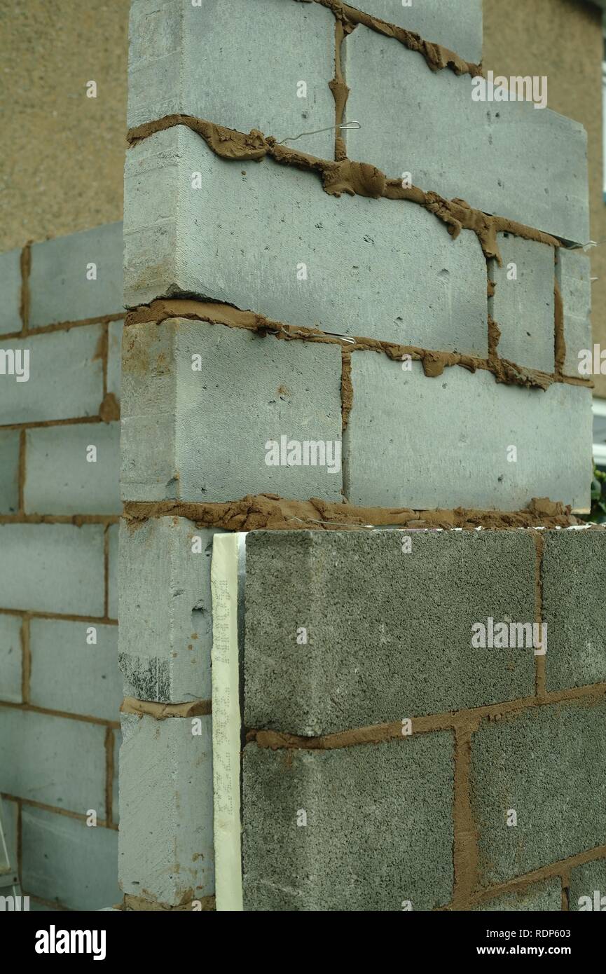Concrete block cavity wall 2025