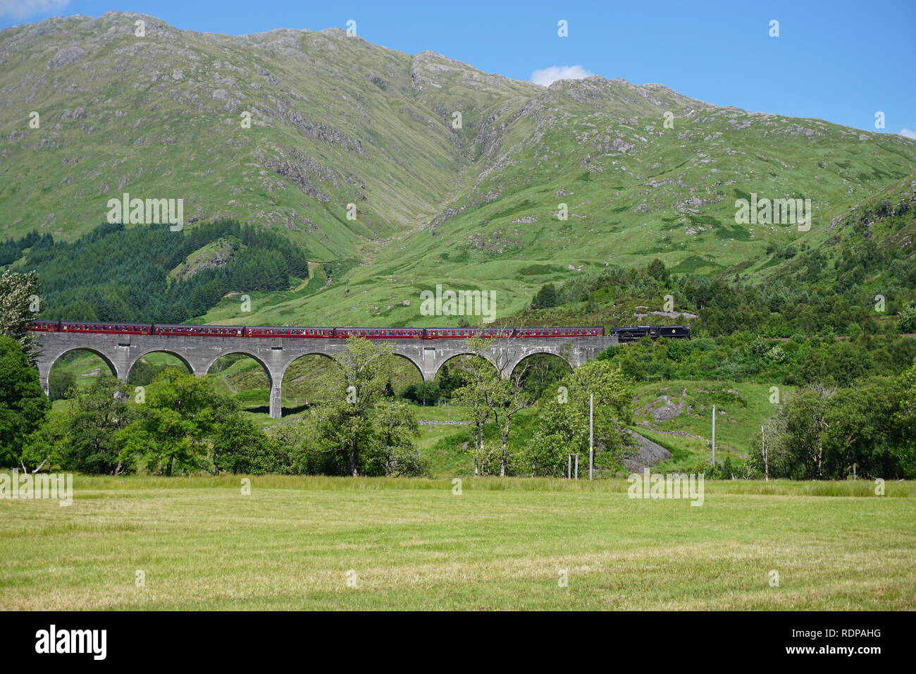Viaduct in the Highlands, Scotland Stock Photo