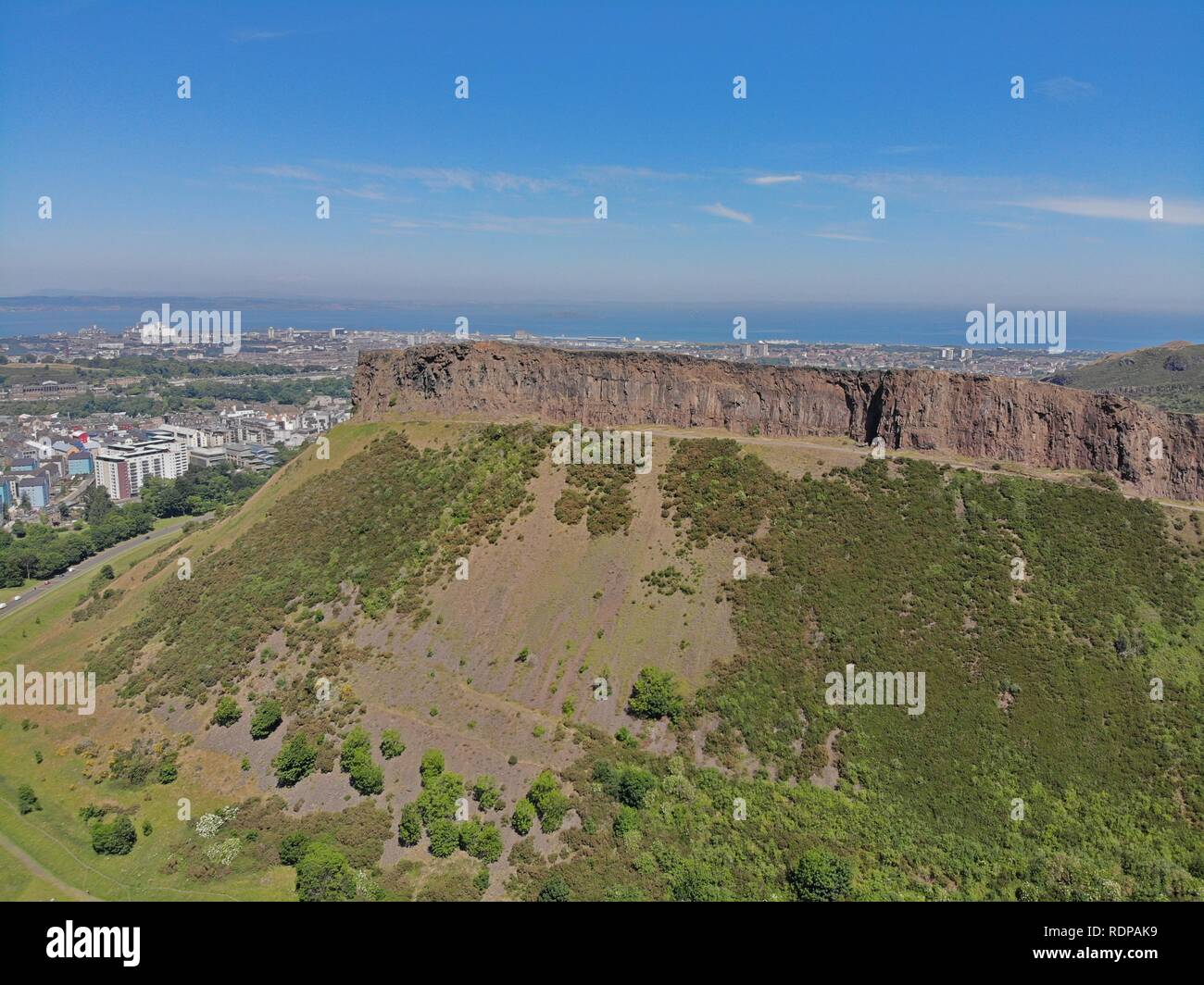 View over Edinburgh, Scotland, United Kingdom Stock Photo