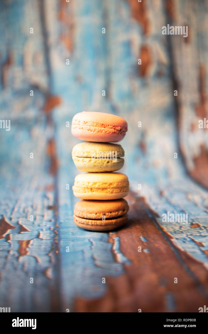 Macarons in different colours Stock Photo - Alamy