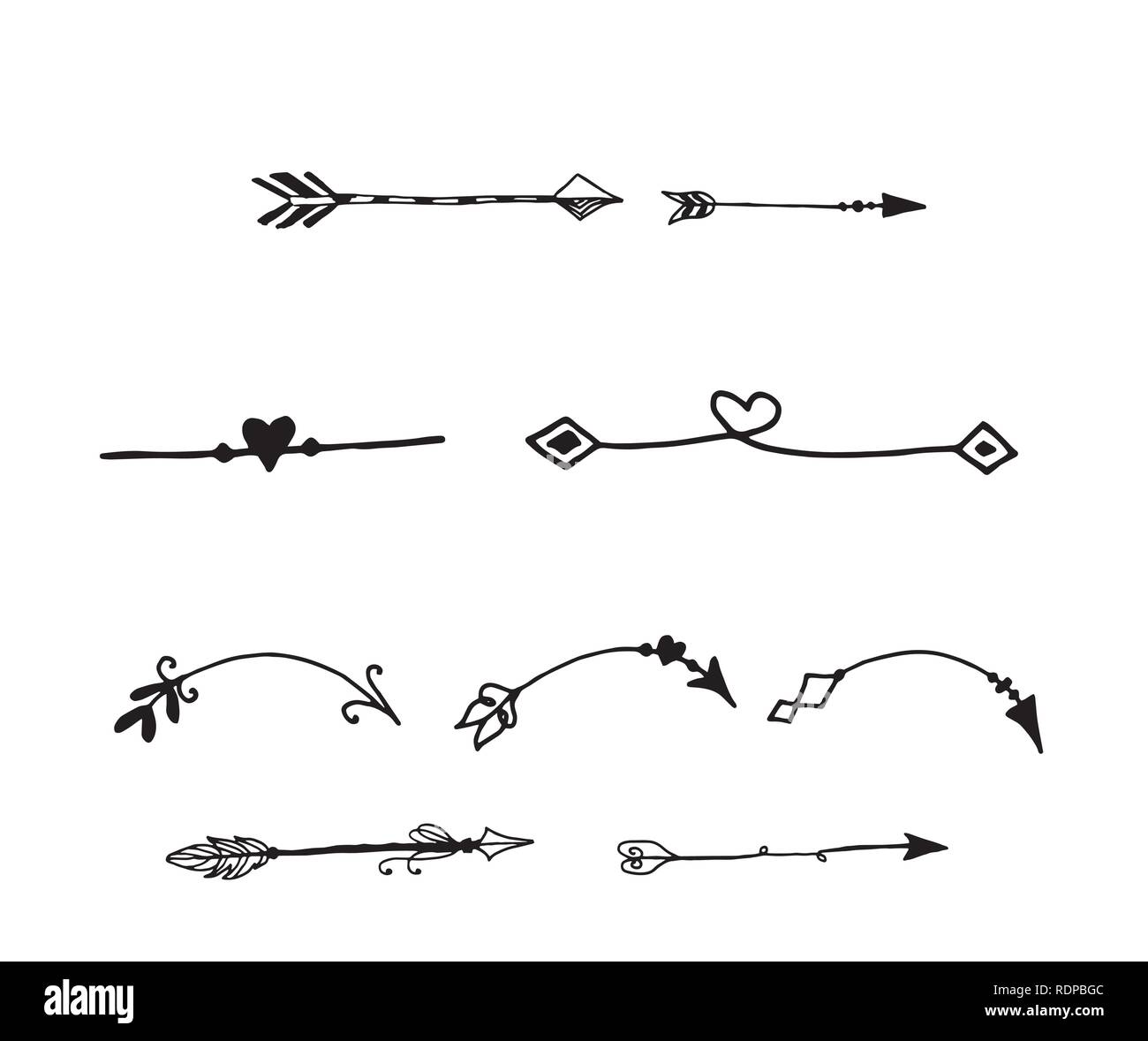 Tribal doodle hand drawn vector Stock Vector