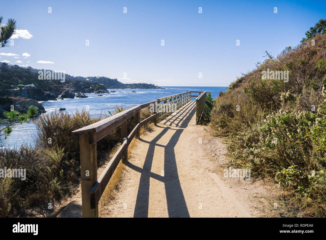 Coastal trail in Point Lobos State Natural Reserve, Carmel-by-the-Sea,  Monterey Peninsula, California Stock Photo - Alamy