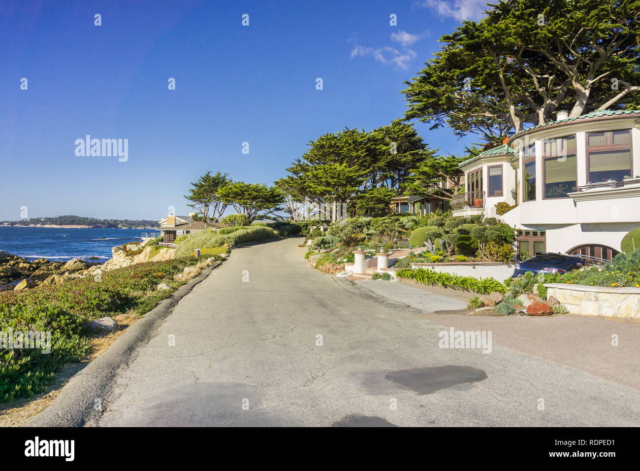 Driving on the Pacific Ocean coast, in Carmelbythesea, Monterey